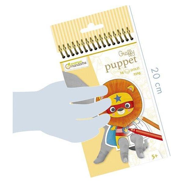 Pagina Da Colorare Viale Mandarine Graffy Puppet Animali Supereroi-image