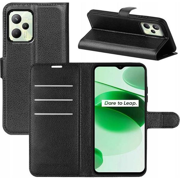 Custodia Con Flip Cover Per Realme C35/Narzo 50A Prime Black-image