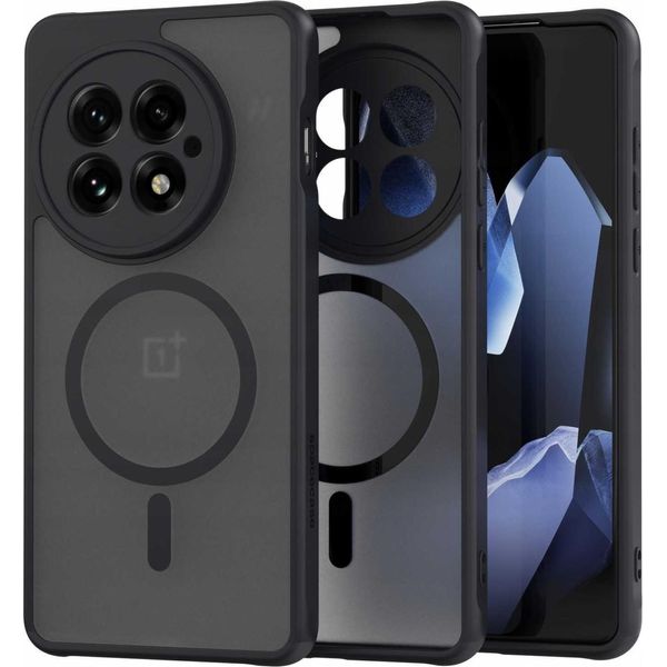 Custodia Magnetica Magsafe Spacecase Hybrid Mag Per Oneplus 13R Nero-image