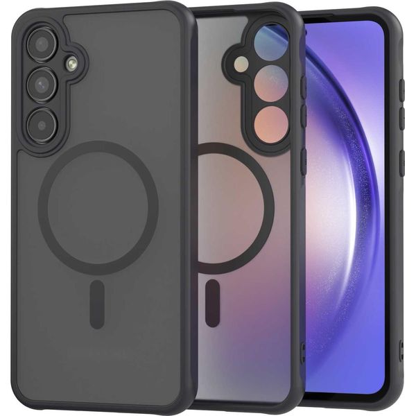 Custodia Magnetica Per Magsafe Spacecase Hybrid Mag Per Galaxy A35 5G Nero-image