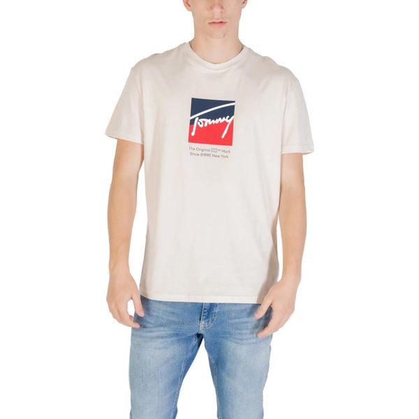 Tommy Hilfiger T-Shirt Uomo Beige Autunno Inverno : Taglia - Xl Taglia: Xl-image