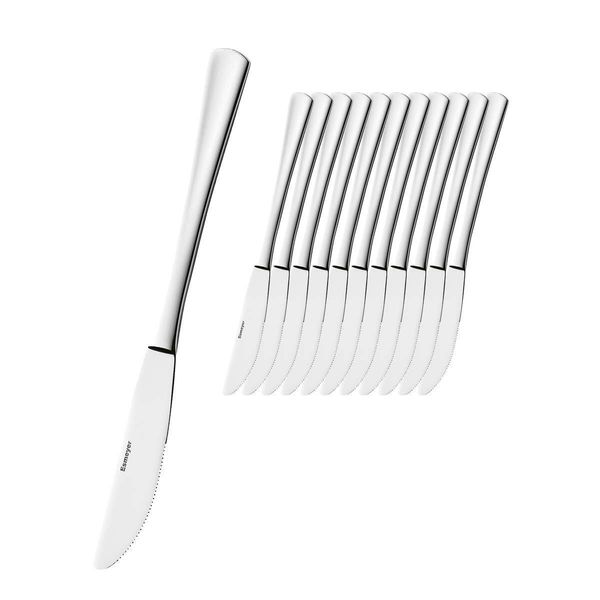 Esmeyer 204-045 Coltello Da Uomo "Stoccolma"" Set Da 12 In Acciaio Inox Cromato"-image