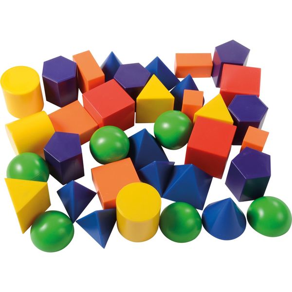 Set Di Forme Geo Colorate - 36 Pezzi - Blocchi Da Costruzione Da 3 Anni - Blocchi Giocattolo - Gioco Educativo-image