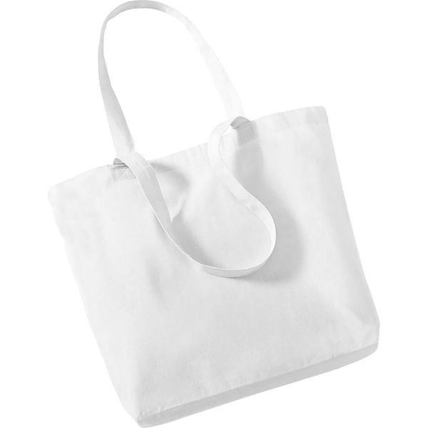 Borsa Della Spesa In Cotonelogico Westford Mill, 16 Litri BC1221 (Taglia Unica) (Bianco)-image