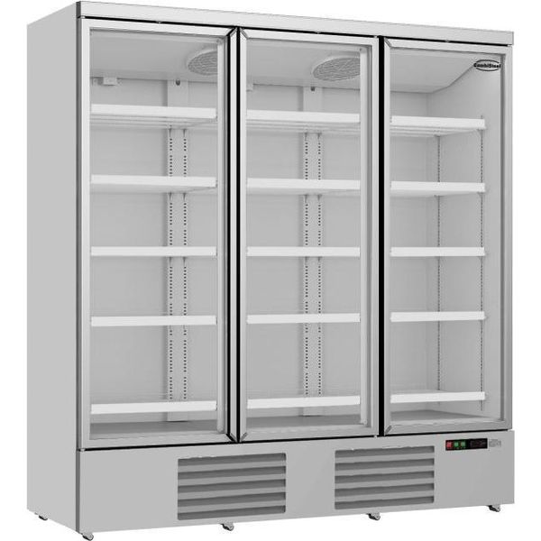 Frigorifero Combisteel Con 3 Porte In Vetro, 1530 Litri-image