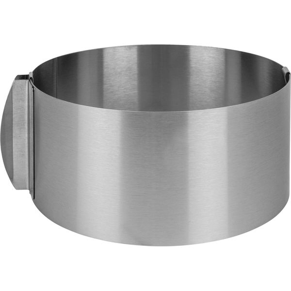 Anello Da Forno Krumble - Anello Per Torte - Teglia A Forma Di Molla - Acciaio Inox - Diametro Regolabile Da 16 A 30 Cm-image