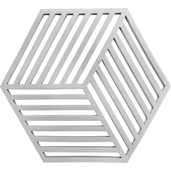 Krumble Pan Coaster Hexagon - Sottopentola - Sottopentola - Silicone - Resistente Al Calore - Grigio-image