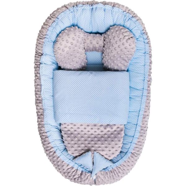 Nido Con Coperta Minky Sweet Baby Belisima Blu-image