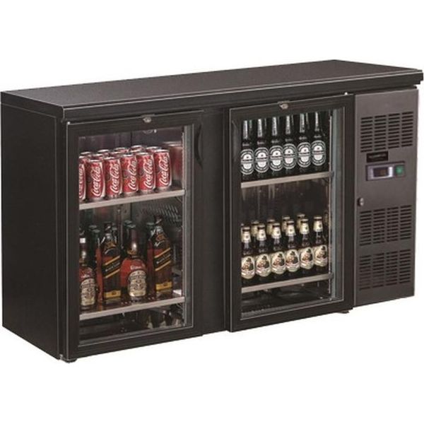 Combisteel Bar Cooler Nero 2 Porte In Vetro-image