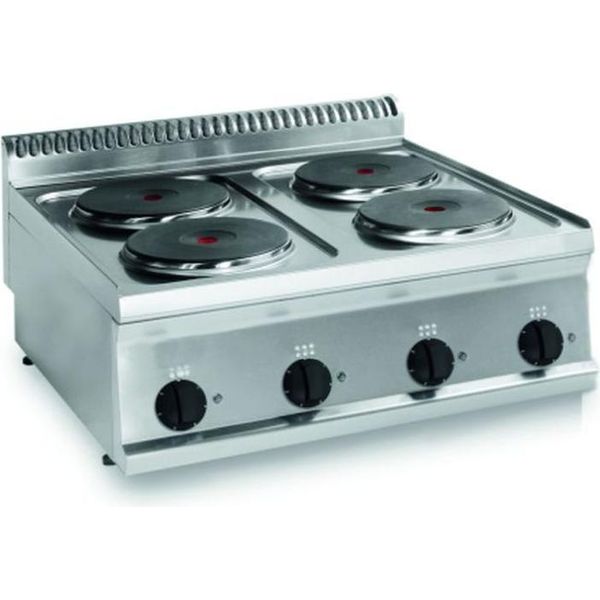 Cucina Elettrica Kbs 10,4 Kw 4 Piastre Da Tavolo 700X700X280 Mm Predisposta Per Allacciamento 400 V-image