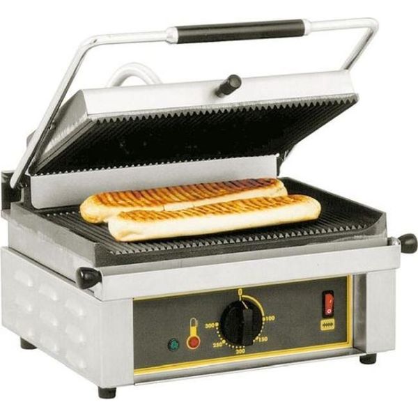 Griglia A Contatto Roller Grill, 3 Kw, Dimensioni 430 X 385 X 220 Mm (L X P X A)-image