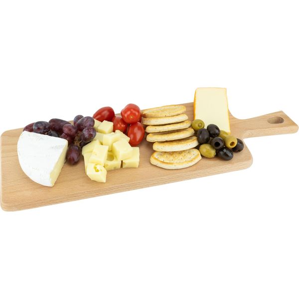 Tagliere Krumble Con Manico - Taglieri Rettangolari - Taglieri Da 40 A 50 Cm - Tagliere Semplice - Adatto Ai Coltelli - Utensili Da Cucina - Accessori Da Cucina - Legno - Marrone-image