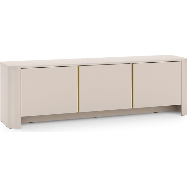 Mobile Tv, Cashmere, 168 X 39 X 52 Cm | Mobili Moderni Con Bordi Arrotondati-image