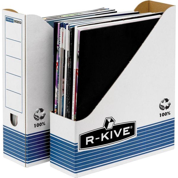Fellowes 26301 Scatola Per La Conservazione Di Documenti Carta Blu, Bianco-image
