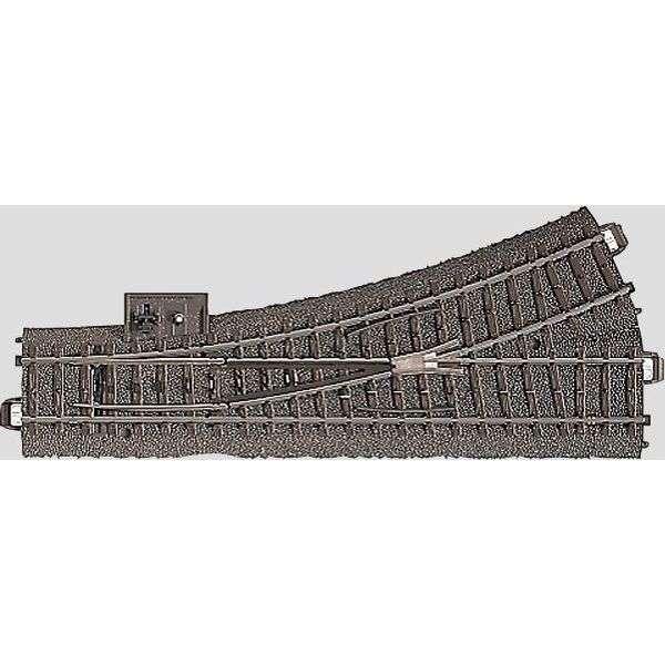 MäRklin H0 C-Gleis (Mit Bettung) 24611 Weiche, Links 188.3 Mm (24611)-image