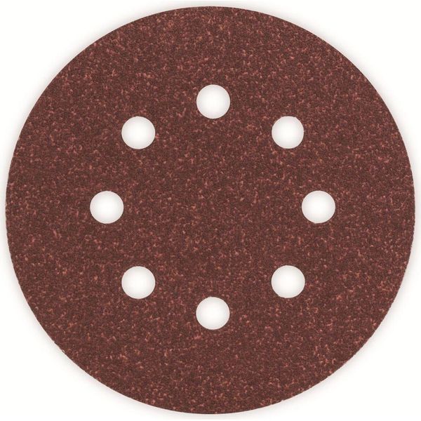 Bosch Carta Abrasiva Ad Orbita Casuale Con Fissaggio A Gancio, Perforata Grana 80 (Ø) 125 Mm 2609256A24 5 Pz-image