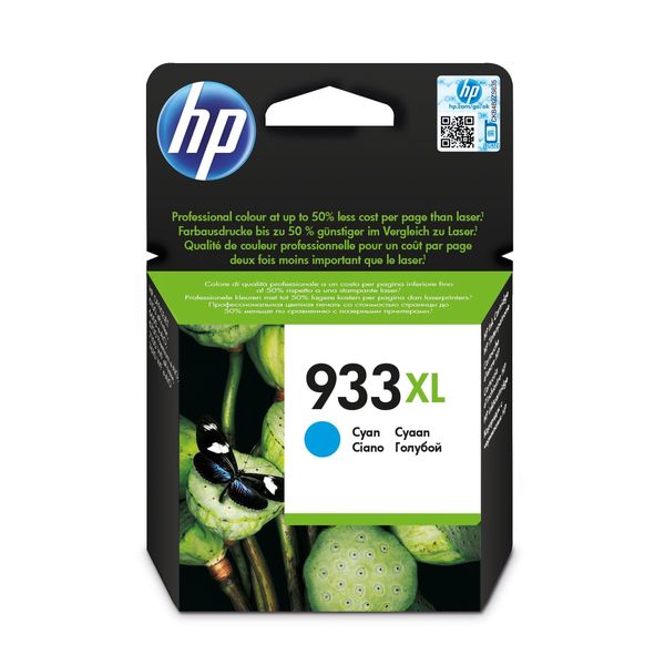 Original Hp Officejet 7110 Series (CN054AE / 933XL) Druckerpatrone Cyan-image