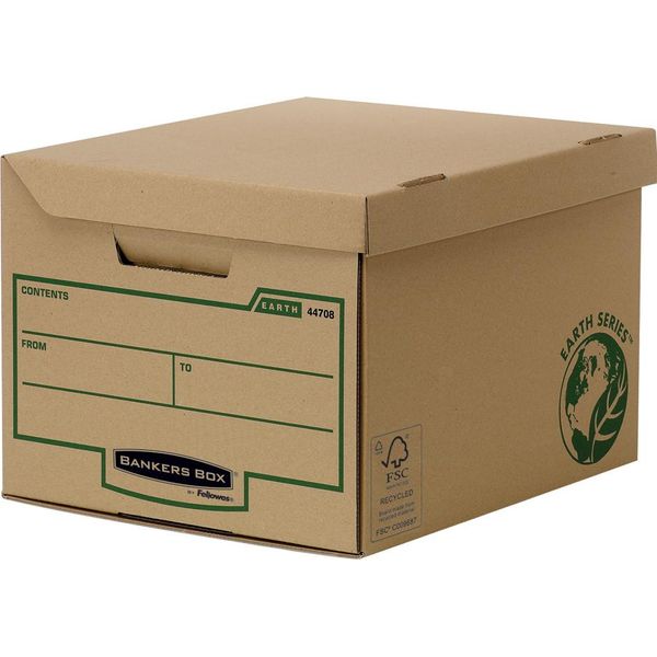 Fellowes 4472205 1X10 Fellowes Earth Scatola Con Coperchio A Cerniera Maxi-image