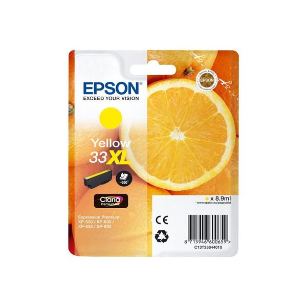 Original Epson Expression Premium XP-645 (C13T33644010 / 33XL) Druckerpatrone Gelb-image