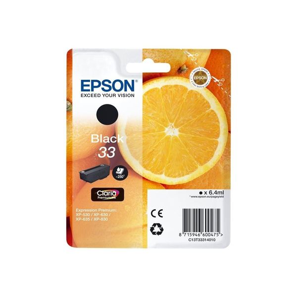Original Epson Expression Premium XP-630 (C13T33314010 / 33) Druckerpatrone Schwarz-image