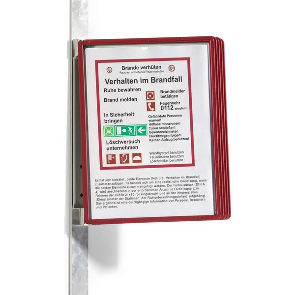 Durable Leggio Portalicenze Vario® Magnetic Wall 5, Rosso, 591403-image