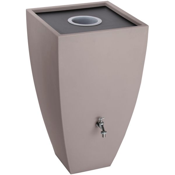 Regenwassertank Arves "Modena", Braun (Mocca), H:102,2Cm Ø:57,5Cm, Kunststoff, Regentonnen-image