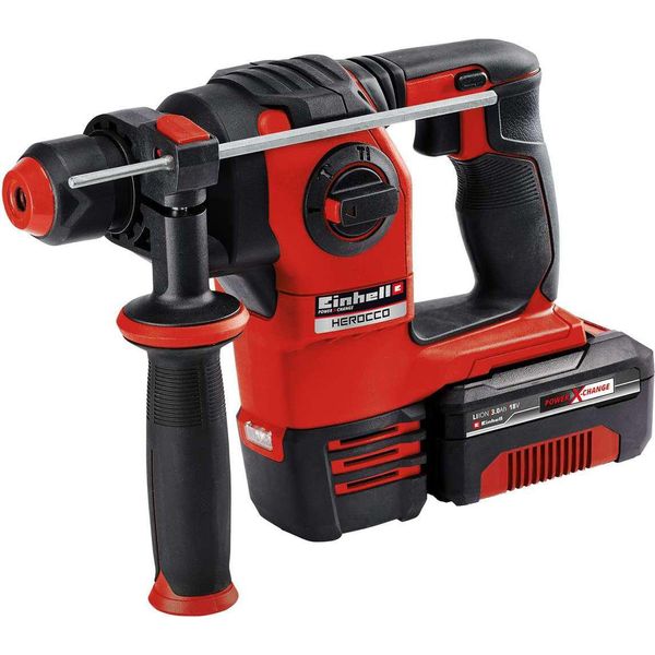 Einhell Power X-Change Trapano A Percussione A Batteria Herocco Kit + 5-image