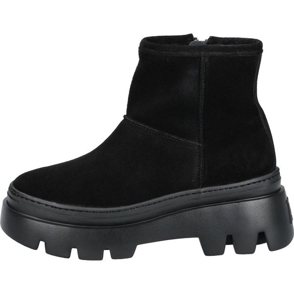 Paul Green 8113-016 Stivaletto Foderato, Donna, Pelle, Nero, Gambo Corto - Scarpe Donna Stivaletti / Stivali Alla Moda, Nero, Pelle (Camoscio Morbido), Altezza Tacco: 25 Mm-image