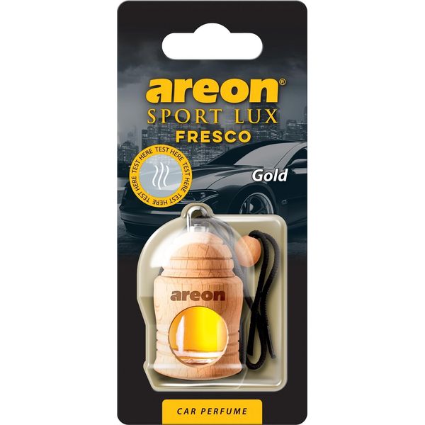 2X Originale Areon Fresco Auto Profumo Fragranza Può Fragranza Albero Deodorante Lux Gold-image