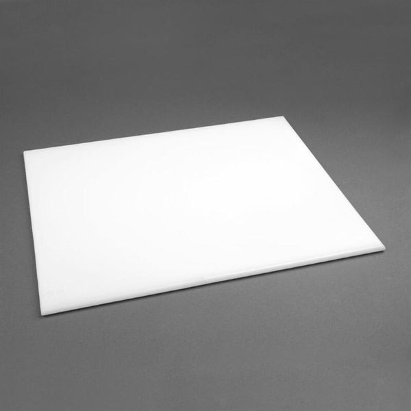 Tagliere Grande In Polietilene Hygiplas Di Colore Bianco Per Pane E Formaggio-image