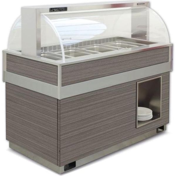 Kbs Salad Bar 2075X774X1310 Mm Struttura Chiusa Apribile Su Entrambi I Lati-image