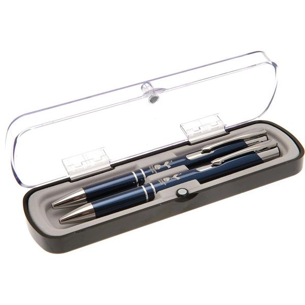 Tottenham Hotspur Fc - Set Di Penne E Matite, Crest TA11291 (Taglia Unica) (Navy/Argento)-image