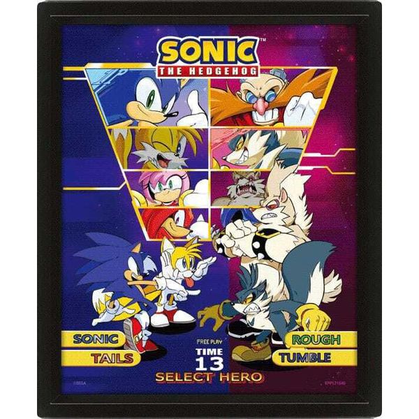 3D Obraz Sonic (Seleziona Il Tuo Combattente)-image