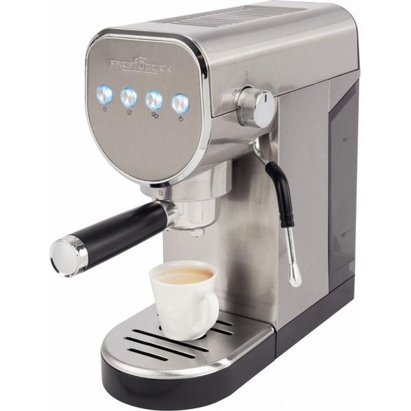 Clatronic Proficook PC-ES-KA 1265, Macchina Per Caffè Espresso, 1 Litro, Caffè Macinato, 1360 W, Acciaio Inox-image