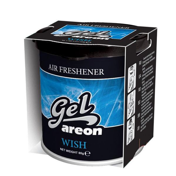 12X Originale Areon Gel Can Auto Fragranza Può Fragranza Albero Deodorante + Desiderio Lid-image