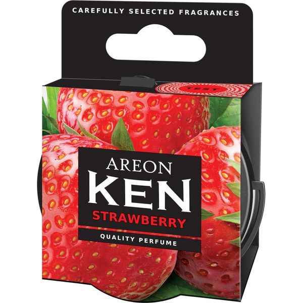 12X Originale Areon Ken Albero Profumo Auto Deodorante Coperchio Set Fragola-image