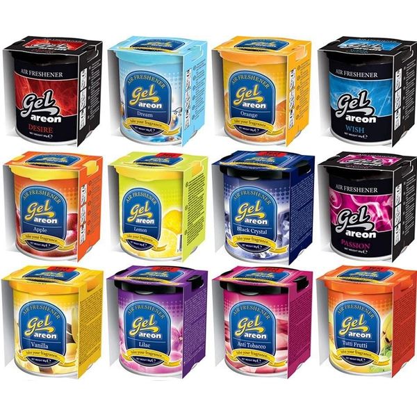 2X Originale Areon Gel Can Fragranza Può Fragranza Albero Deodorante Copertura Scelta Libera-image