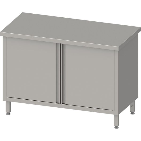 Armadio Da Lavoro Con Ante A Battente, 1000X700X850 Mm, Senza Supporto, Saldato-image