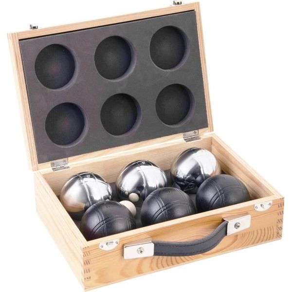 Longfield Games Jeu De Boule Set - 6 Pezzi. Nero E Argento-image