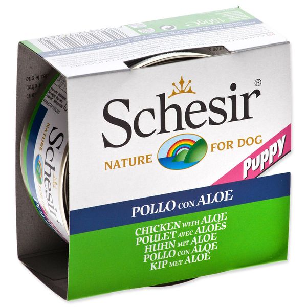 Schesir Dog Cons. Pollo/Aloe Per Cuccioli 150G-image