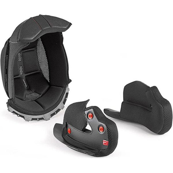 Interno Imbottitura Casco Completo Nero Per Givi X21 / X22 Taglia M-image