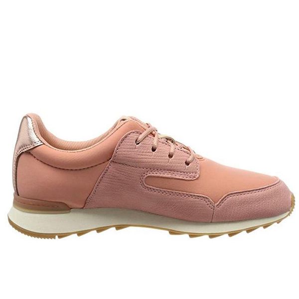 Clarks Floura Mix Rosa Pelle Traspirante Scarpe Da Donna Metà Clarks Floura Mix Rosa Pelle Traspirante 37,5-image