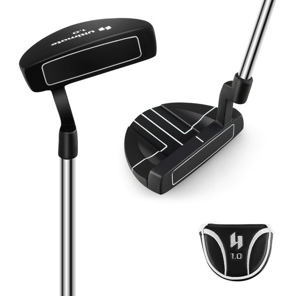 Putter Da Golf Costway, Putter A Mazza Da 89 Cm In Acciaio Inossidabile Con Testa In Acciaio Inossidabile E Impugnatura Antiscivolo, Mazza Da Golf Per Destrimani, Donne E Uomini-image