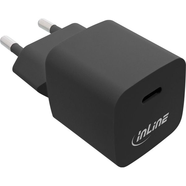 Alimentatore Usb Inline®, Caricatore Gan Singolo USB-C, 33W, Nero-image