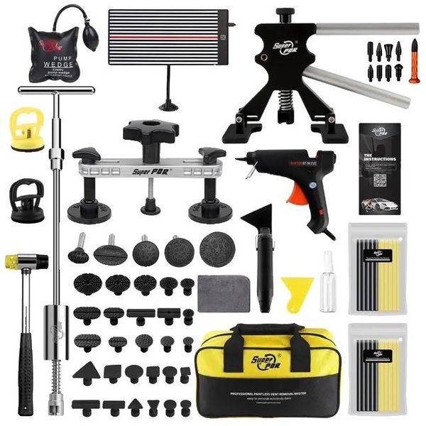 Kit Per La Riparazione Delle Ammaccature Dell'auto, Rimozione Delle Ammaccature Senza Verniciatura, Strumento Per L'estrazione Delle Ammaccature, Kit Di Riparazione Completo-image