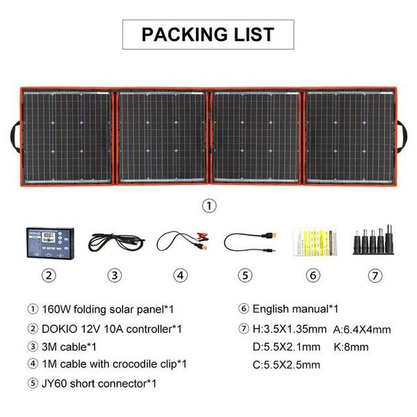 Pannello Solare Portatile Pieghevole, Uscita 18V, Design Flessibile, 150W-image