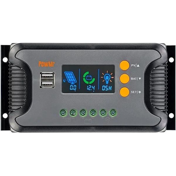 Regolatore Di Carica Solare 30A Pwm, Algoritmo Di Carica Multistadio, Rilevamento Automatico Della Tensione, Regolatore 30A Pwm-image