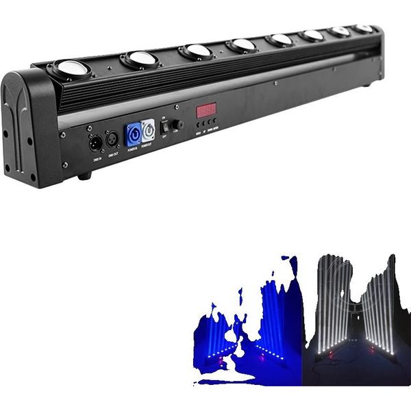 Testa Mobile A Led, 8X12W Rgbw, Controllo DMX512, Nero, Spina Ue-image