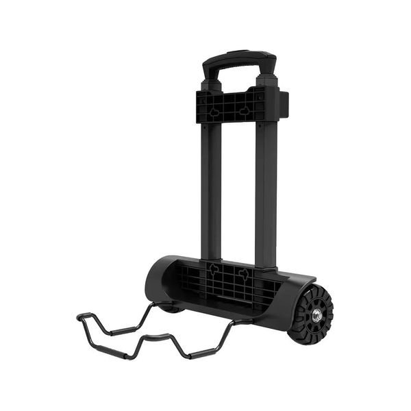 Carrello Manuale Pieghevole, Design Leggero, Regolabile In Altezza, Nero-image