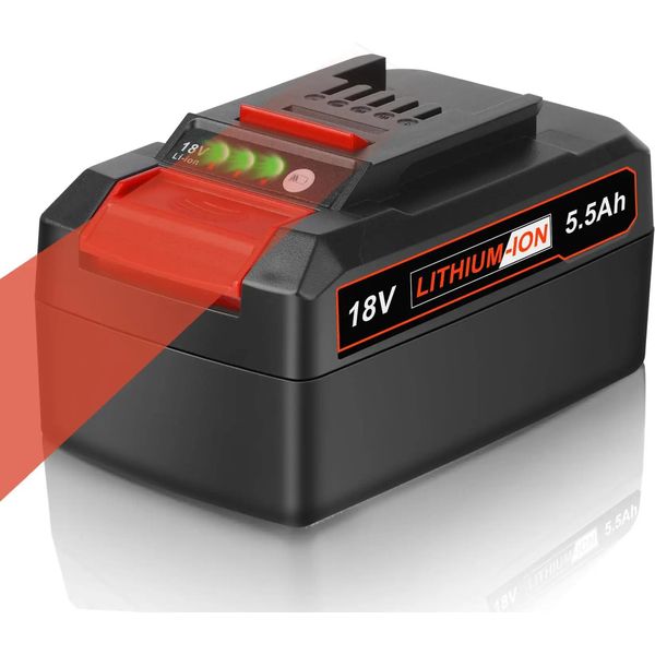 Batteria Agli Ioni Di Litio Da 18 V, Capacità 5,5 Ah, Compatibile Con Gli Utensili A Batteria Einhell, 1 Pz-image